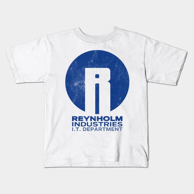 Reynholm Industries / IT Crowd \ Vintage-Look Design Kids T-Shirt by DankFutura